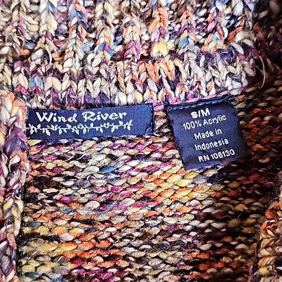 Wind River Colorful Zipper Knit Sweater Vest Size S/M Excellent Condition - Picture 5 of 8